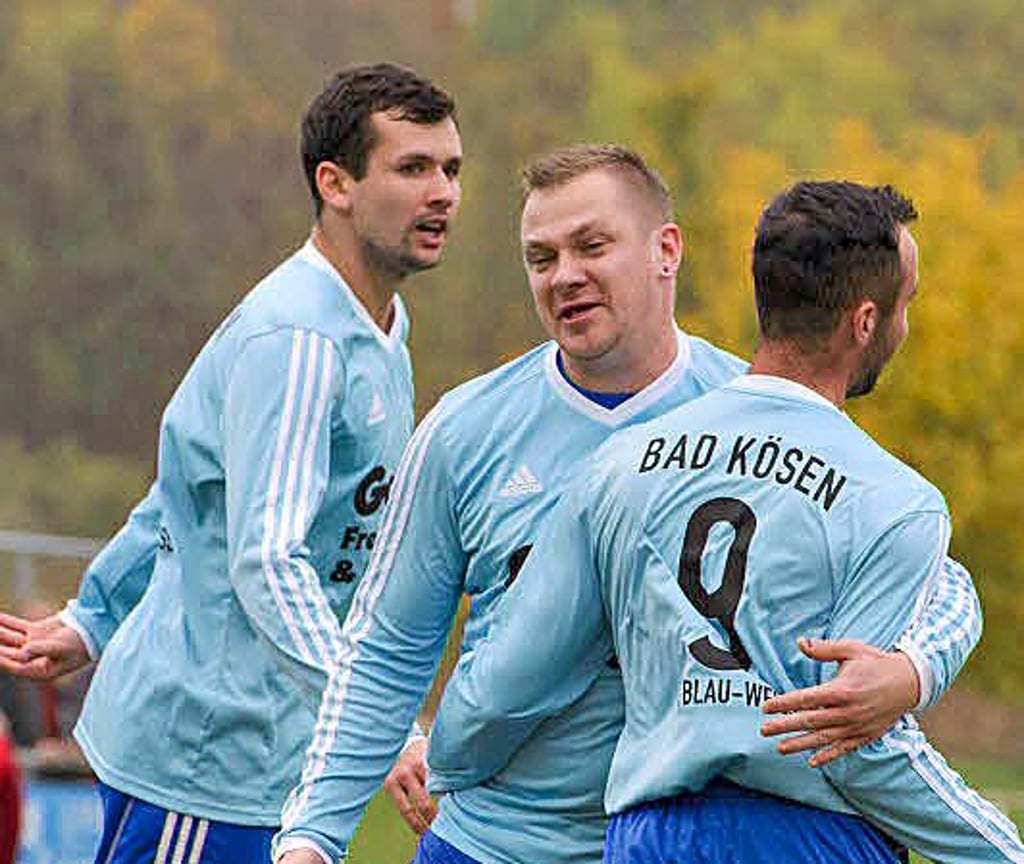 Können die Bad Kösener - hier Marius Große (v.l.), Christian Ossig und Kevin Gerber - nach der Saison 2021/22 endlich den Gewinn des Burgenland-Meistertitels und den Aufstieg in die Landesklasse bejubeln?