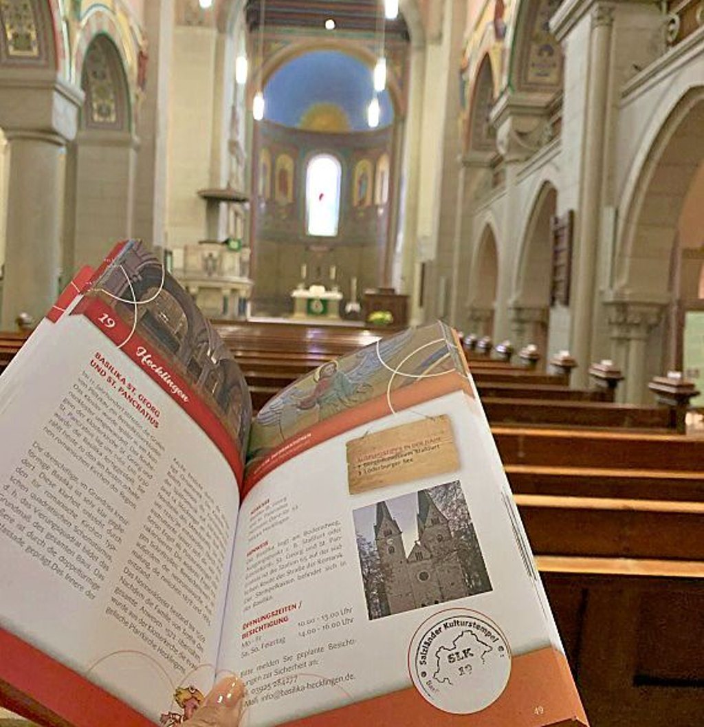 Salzländer Kulturstempel Hecklingen Klosterkirche Stempel