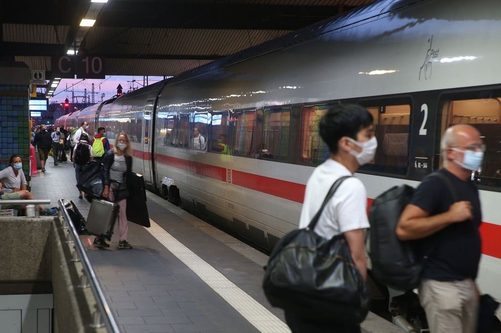 Im Düsseldorfer Hauptbahnhof.