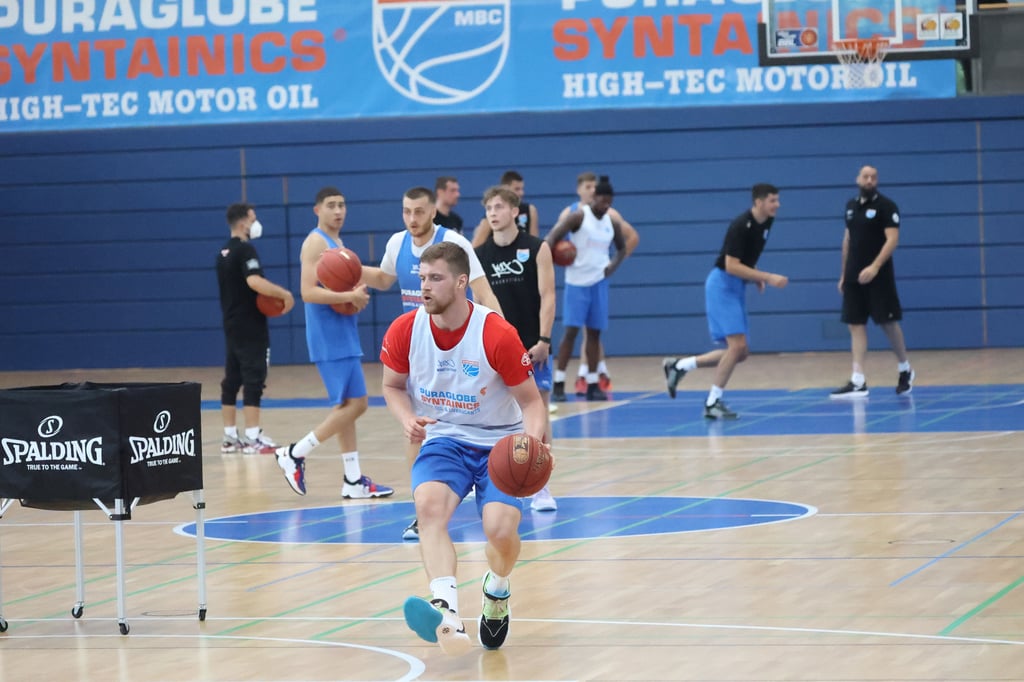 Zugang Jakub Garbacz beim ersten MBC-Training am Montag in Weißenfels.