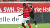 Kebba Badjie verletzte sich im HFC-Heimspiel gegen Braunschweig am Oberschenkel.