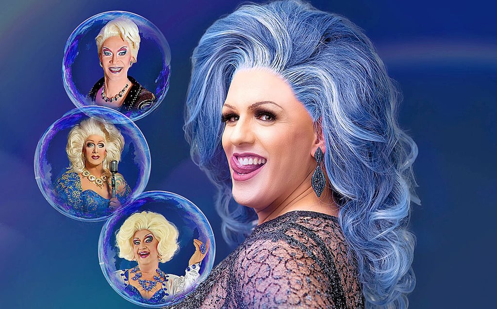 Für seine Show „Lady Maxime and Friends” holt Max Engelmann als Lady Maxime auch Leslie London, Miss Liss und Maria Crohn nach Dessau.