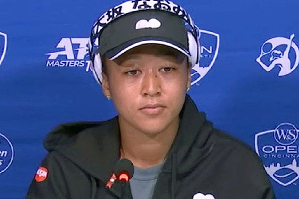 Naomi Osaka musste eine Pressekonferenz unterbrechen.