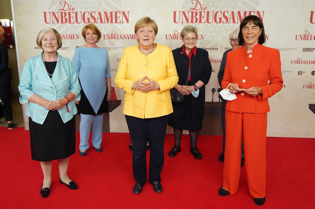Angela Merkel bei der Weltpremiere der Dokumentation „Die Unbeugsamen“.