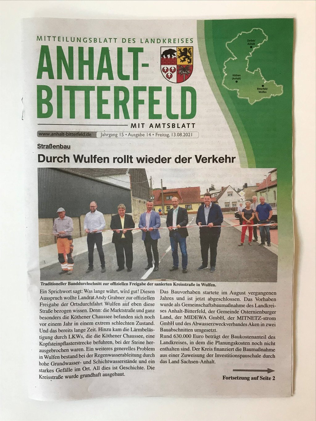 Diese Amtsblatt-Titelseite sorgt für Diskussionen.