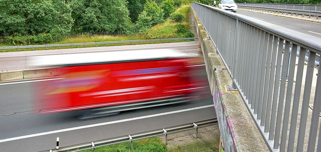 Auf der A 9 wird durchschnittlich schnell gefahren.