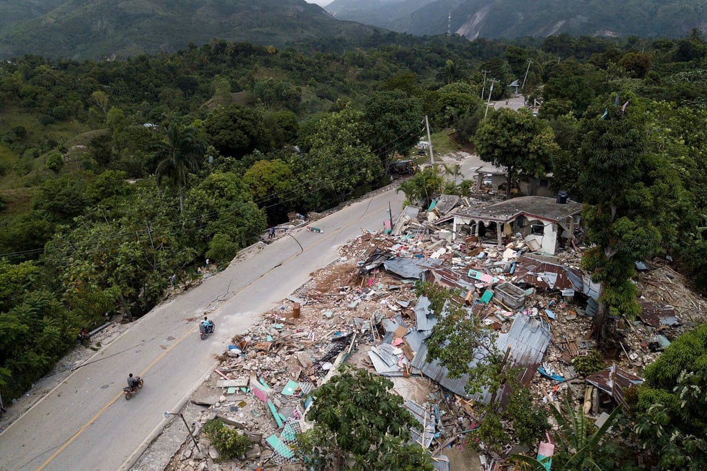 Trümmer nach dem Erdbeben in Haiti.