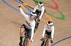 Der deutsche Frauen-Bahnrad-Vierer stellte in Tokio einen neun Weltrekord auf.