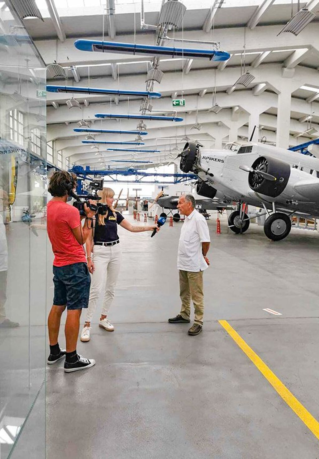 Ein Team des regionalen Senders „Sachsen Fernsehen“ hat im Technikmuseum gedreht.