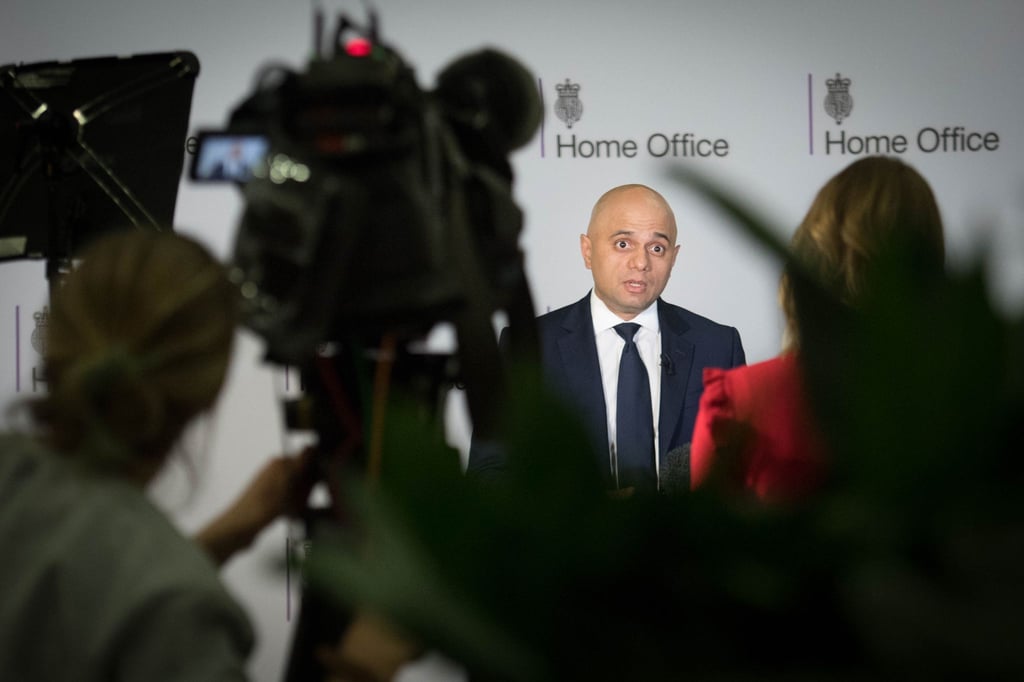 Aus seinem Ministerium stammen die Briefe: Der britische Innenminister Sajid Javid.