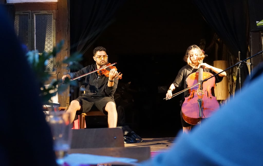 Duos Duet begeisterte die Gäste im Bürgermeisterhof.