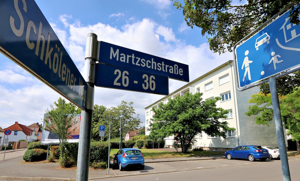 Das Wohngebiet an der Martzschstraße in Lützen wird überwiegend von der Wohnbau Lützen GmbH vermietet.