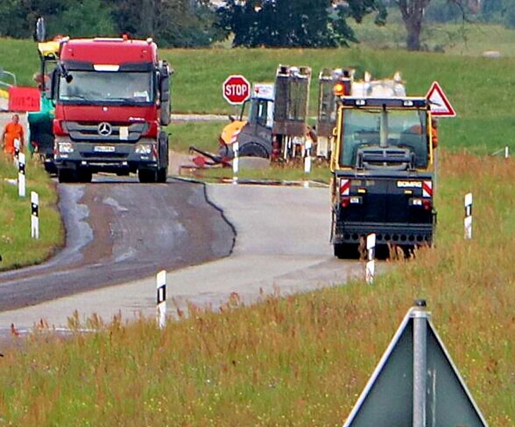 An der Fährzufahrt Prettin wurde vorige Woche gebaut.