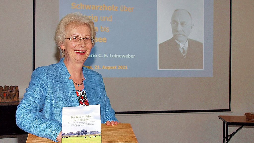 Dr. Rosemarie Leineweber stellte ihr Buch über ihren Verwandten und Grünlandforscher Geheimrat Professor Friedrich Falke vor.