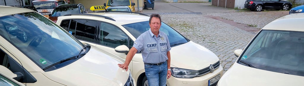 Würde gern Taxifahrer einstellen: Fuhrunternehmer Mario Franz, der sich auch im Vorstand der Taxigenossenschaft engagiert.