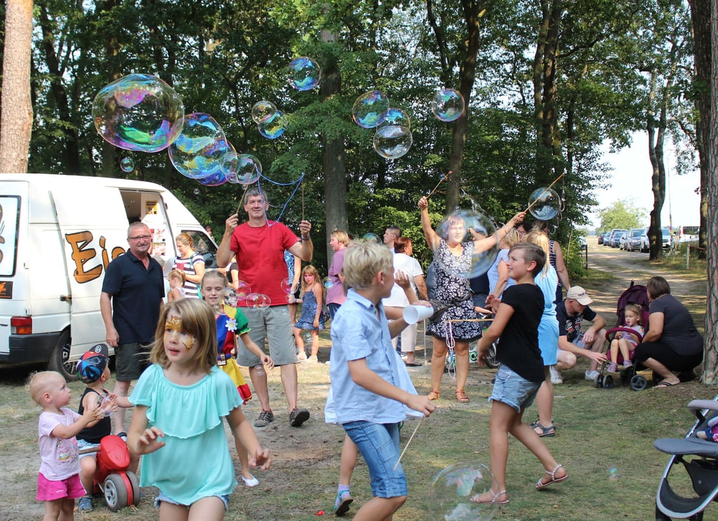 Ein buntes Treiben herrschte stets bei den Kinderfesten im Steckbyer Lunapark. So fröhlich soll es auch an diesem Wochenenden wieder werden.