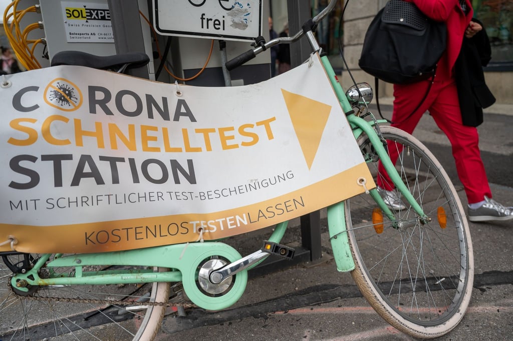Ein Schnelltestzentrum in München.