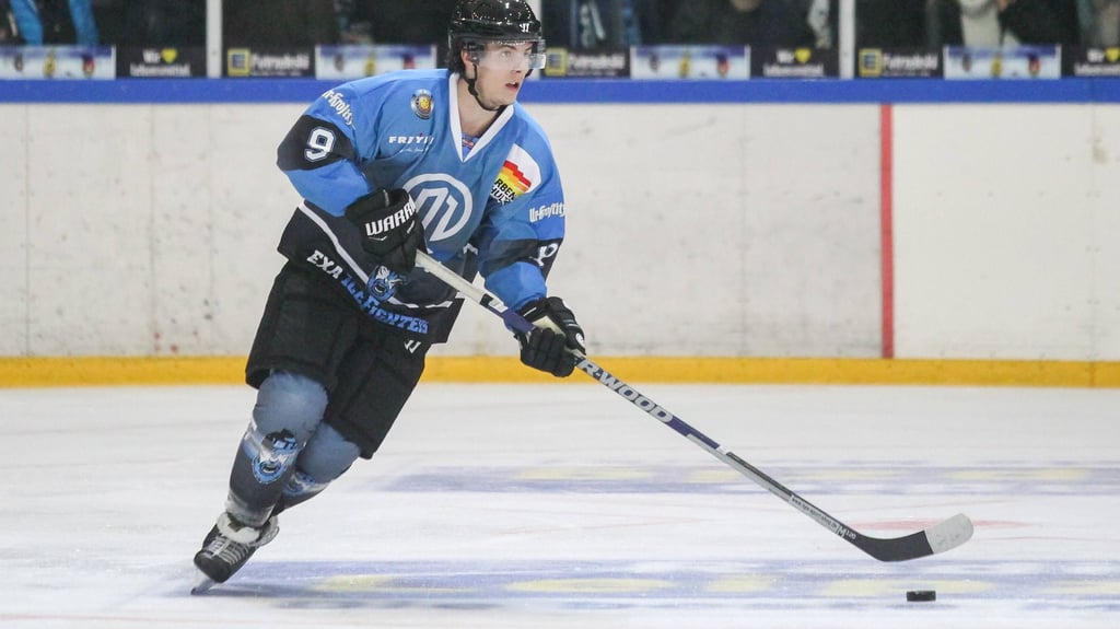 Neu-Bulle Niklas Hildebrand, hier noch im Trikot der Icefighters aus Leipzig.