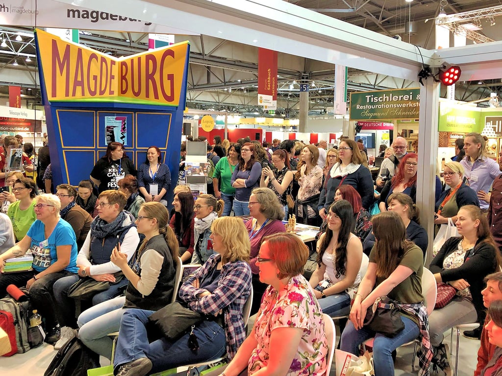 Bei einigen Veranstaltungen am Magdeburg-Stand auf der Leipziger Buchmesse gab es in den vergangenen Jahren ein dichtes Gedränge an Zuhörern.