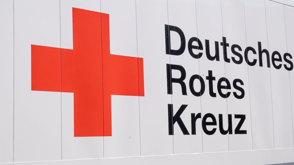 Das Logo des Deutschen Rotes Kreuzes.