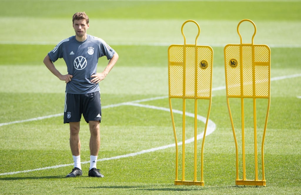 Thomas Müller beim Training der deutschen Nationalmannschaft.