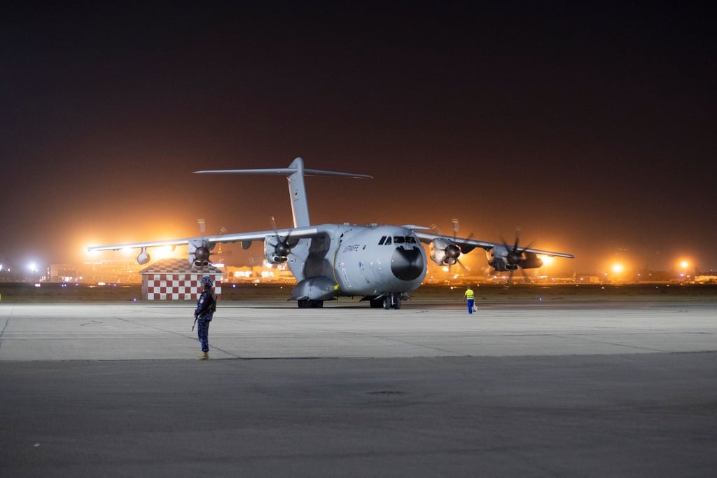 Ein A400M der Bundeswehr in Taschkent.