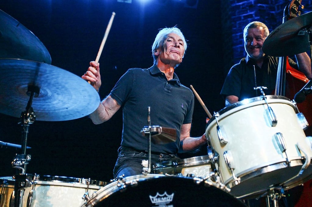Charlie Watts 2011 beim Konzert mit The ABC&D of Boogie Woogie in der Marienkirche