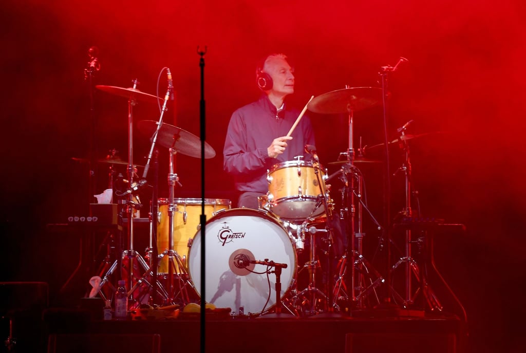 Drummer Charlie Watts bei einem Konzert in Hamburg 2017.