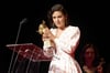 Die Sängerin Katie Melua hat einen Europäischen Kulturpreis bekommen.