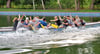 Drachenbootrennen im Waldbad Zichtau im vorigen Jahr: Gegen die Feuerwehr Wiepke (links) hatte  keine Mannschaft eine Chance, auch nicht die Zichtauer Dragons. Die Wiepker Mannschaft holte sich den Siegerpokal. 