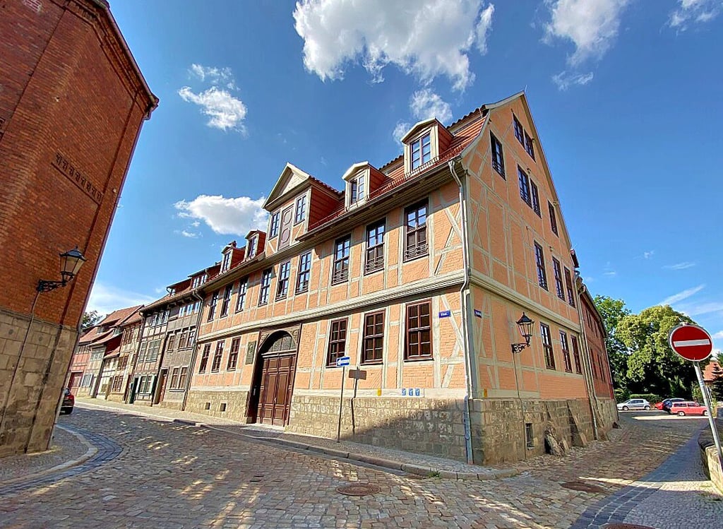 Geburtshaus in Quedlinburg. Der ?Vaterstadt? wolle er immmer ?mit dankbarer Treue zugetan? bleiben, so Bosse.