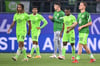 Die Wolfsburger verzichteten trotz ihres Sieges auf einen großen Jubel.