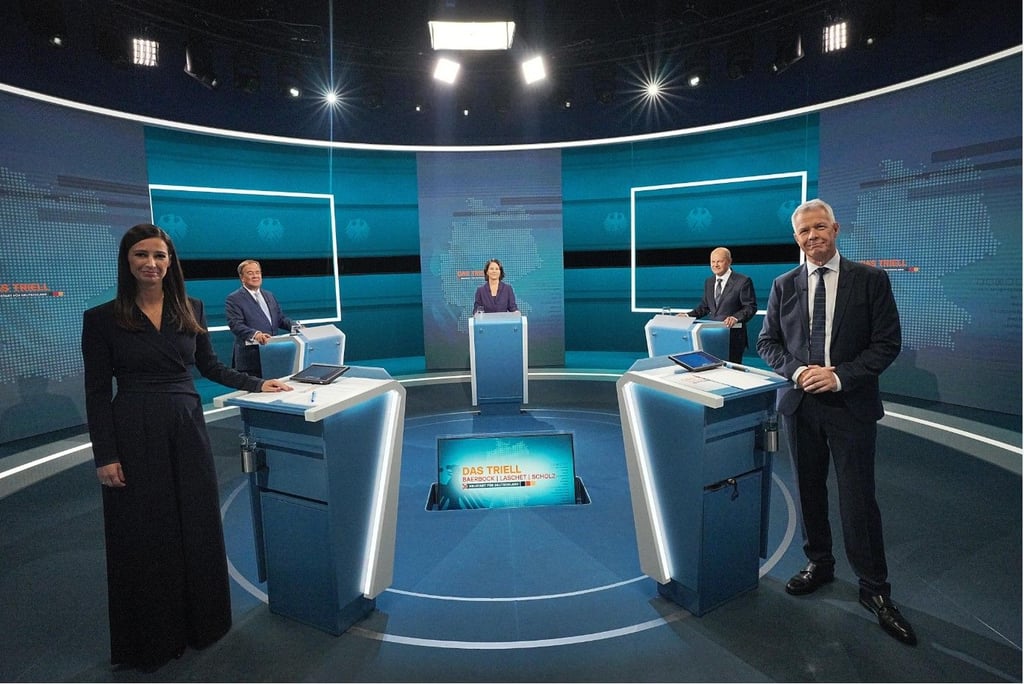 Beim TV-Triell wurde über Themen der anstehen Bundestagswahl debattiert.