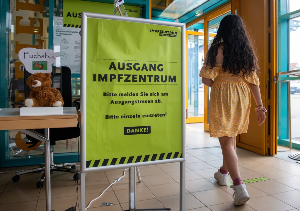 Das Impfzentrum in Dessau