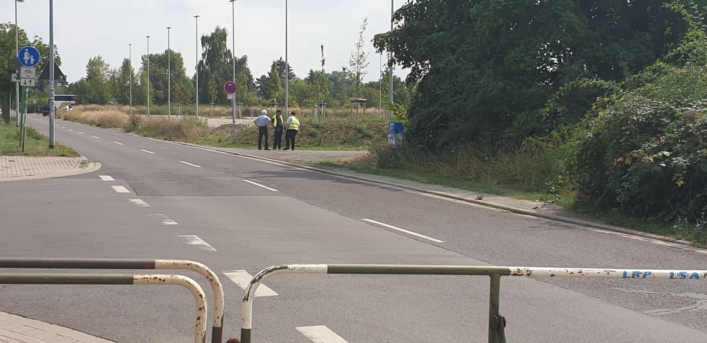 Gähnende Leere am Gübser Weg in Magdeburg, wo die Fans der gegnerischen Fußballmannschaft über eine schmale Zufahrt zum alten Gästeparkplatz am Stadion gelangen. Auch der neu gebaute Parkplatz weiter hinten stand bisher leer, während auf der Stadionseite die FCM-Fans für einen leeren Platz anstehen müssen. Foto: Jana Heute