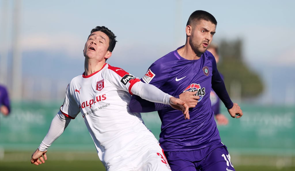 Schon 2019 standen sich HFC und Aue im türkischen Belek in einem Testspiel gegenüber.