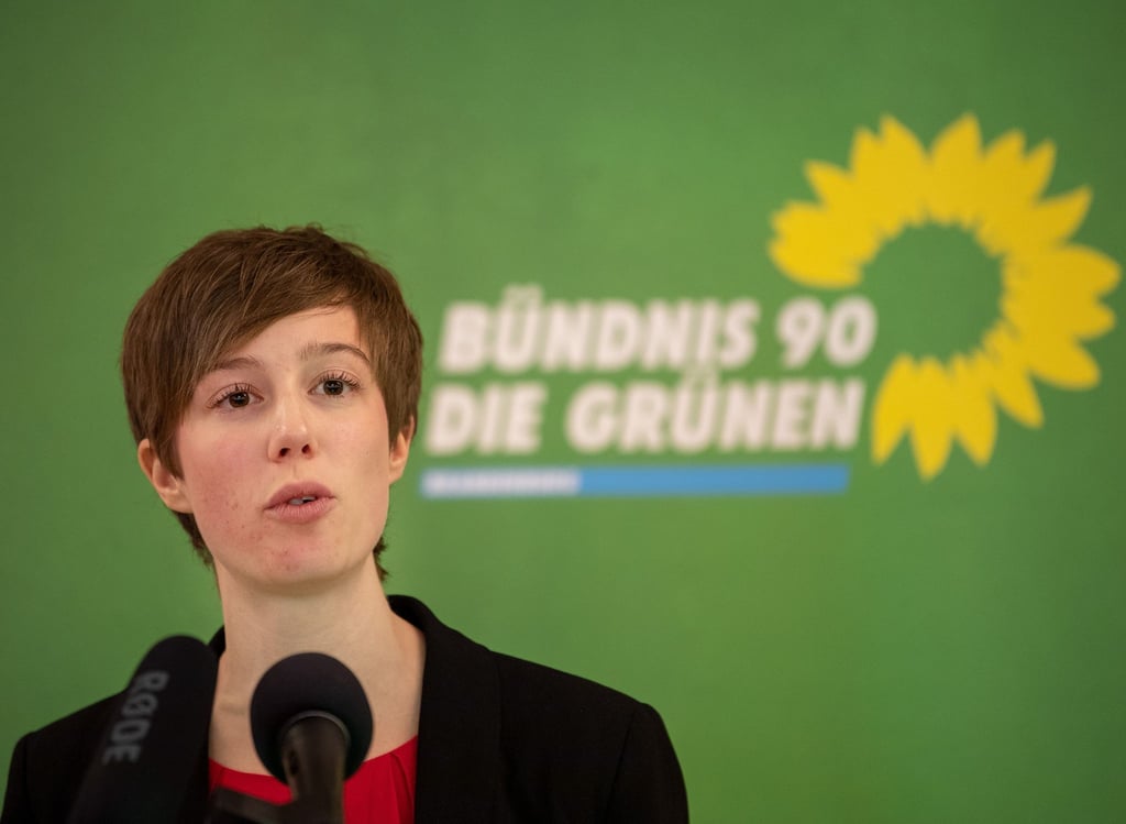 Julia Schmidt, Landesvorsitzende von Bündnis 90/Die Grünen in Brandenburg.
