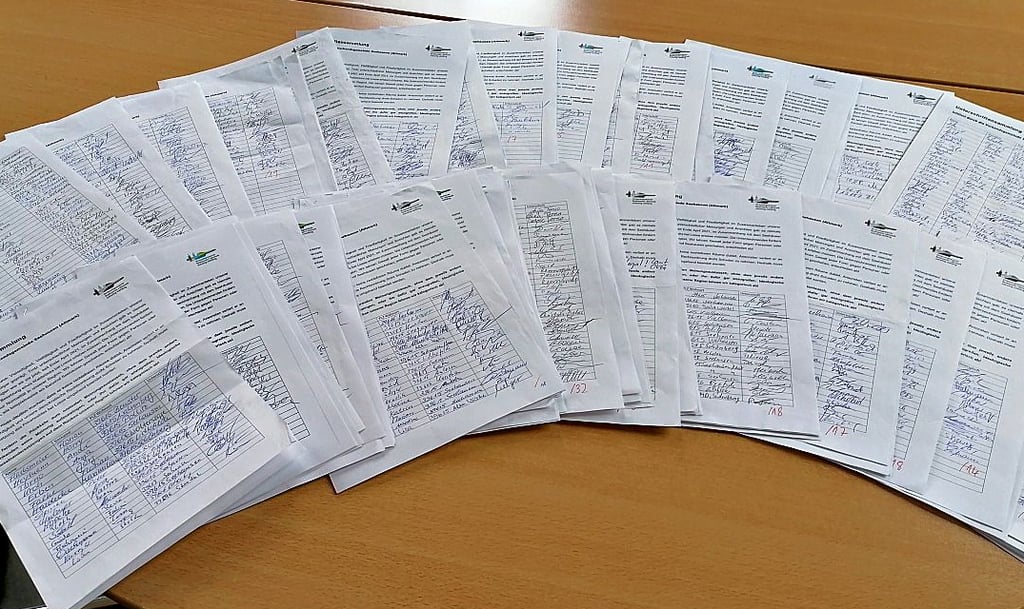 Die Unterschriftenaktion für ein friedliches Seehausen war mit rund 2000 Stimmen offenbar ziemlich erfolgreich.