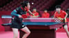 Die deutsche Tischtennisspielerin Han Ying (l) hatte gegen die Chinesin Sun Yingsha keine Chance.