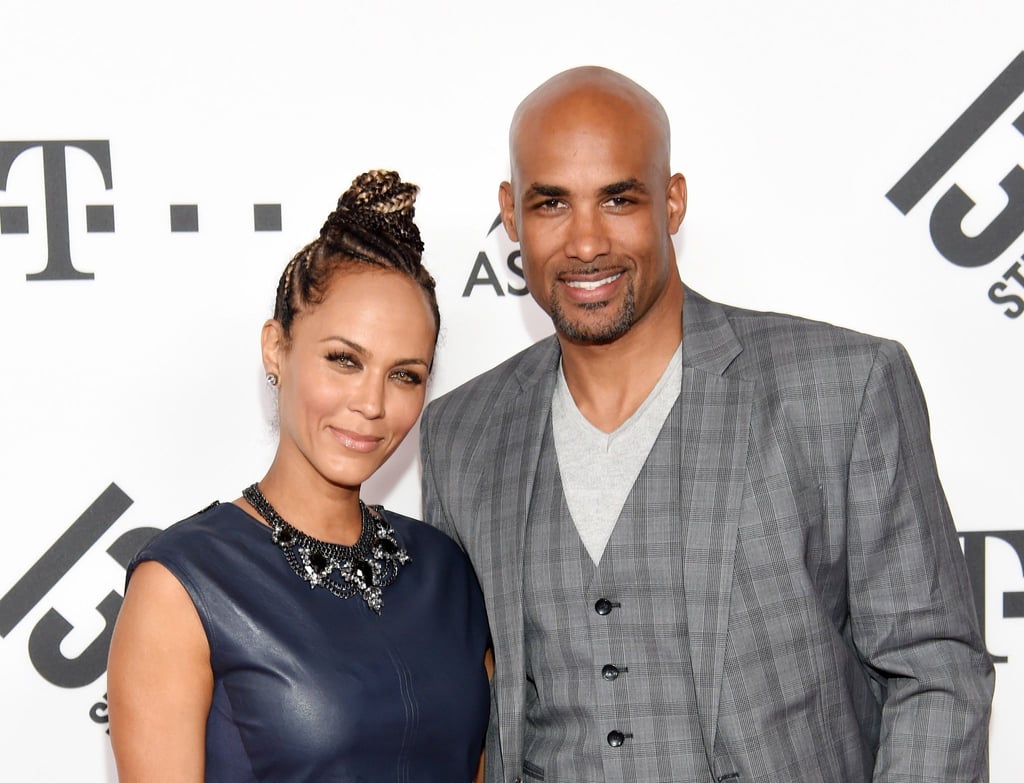 US-Schauspielerin Nicole Ari Parker mit Ehemann Boris Kodjoe 2016 in München.
