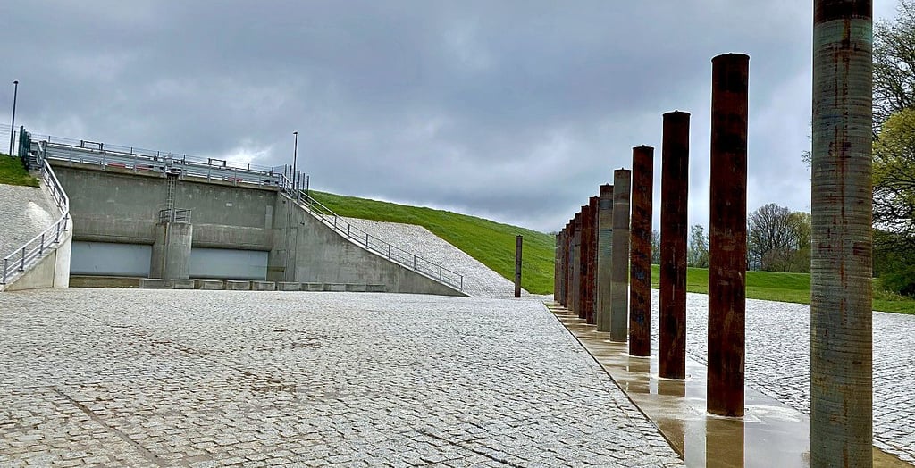 Das Auslaufbauwerk des Polders Rösa ist fertiggestellt.