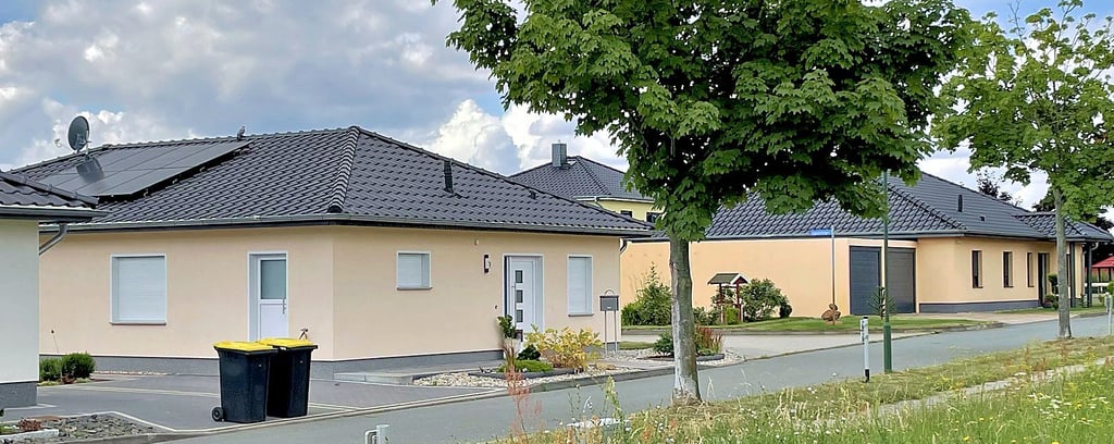 Der Bereich Weidenbogen/Wacholderbogen/Sanddornweg in Burg-Ost ist eines der jüngsten Wohngebiete der Kreisstadt und jetzt nahezu vollständig bebaut.