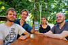 Felix Reichel, Robert Boehm, Laura Netzband und Marcel Jürß (von links) von Perdix Creations haben die Kinderschutz-App „KiSchu“ entwickelt.