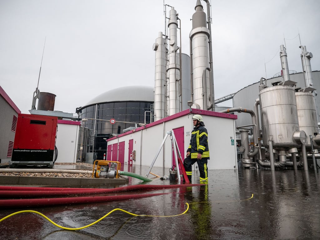 Brenzlig hätte es an der Biogasanlage werden können, wenn sie nicht rechtzeitig abgeschaltet ud abgepumpt worden wäre.