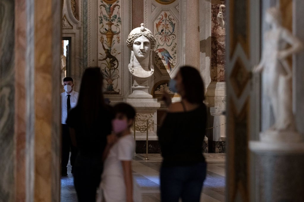 Für den Besuch im Sala Mariano Rossi in der Galleria Borghese in Rom wird ab sofort der „Grüne Pass“ gebraucht.
