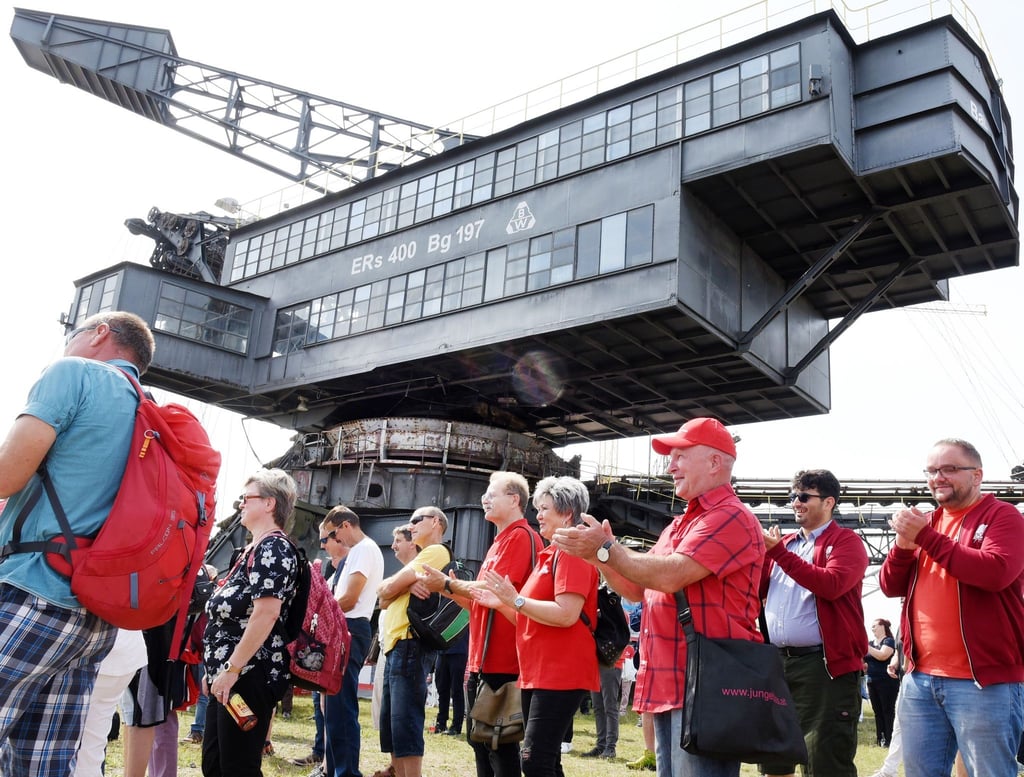 Teilnehmer des Aktionstags der IG Bau.