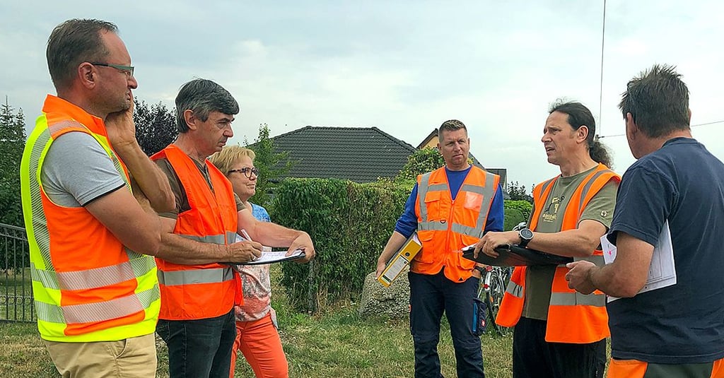 Bei der Baubesprechnung am vergangenen Donnerstag wurde die weitere Vorgehensweise besprochen.