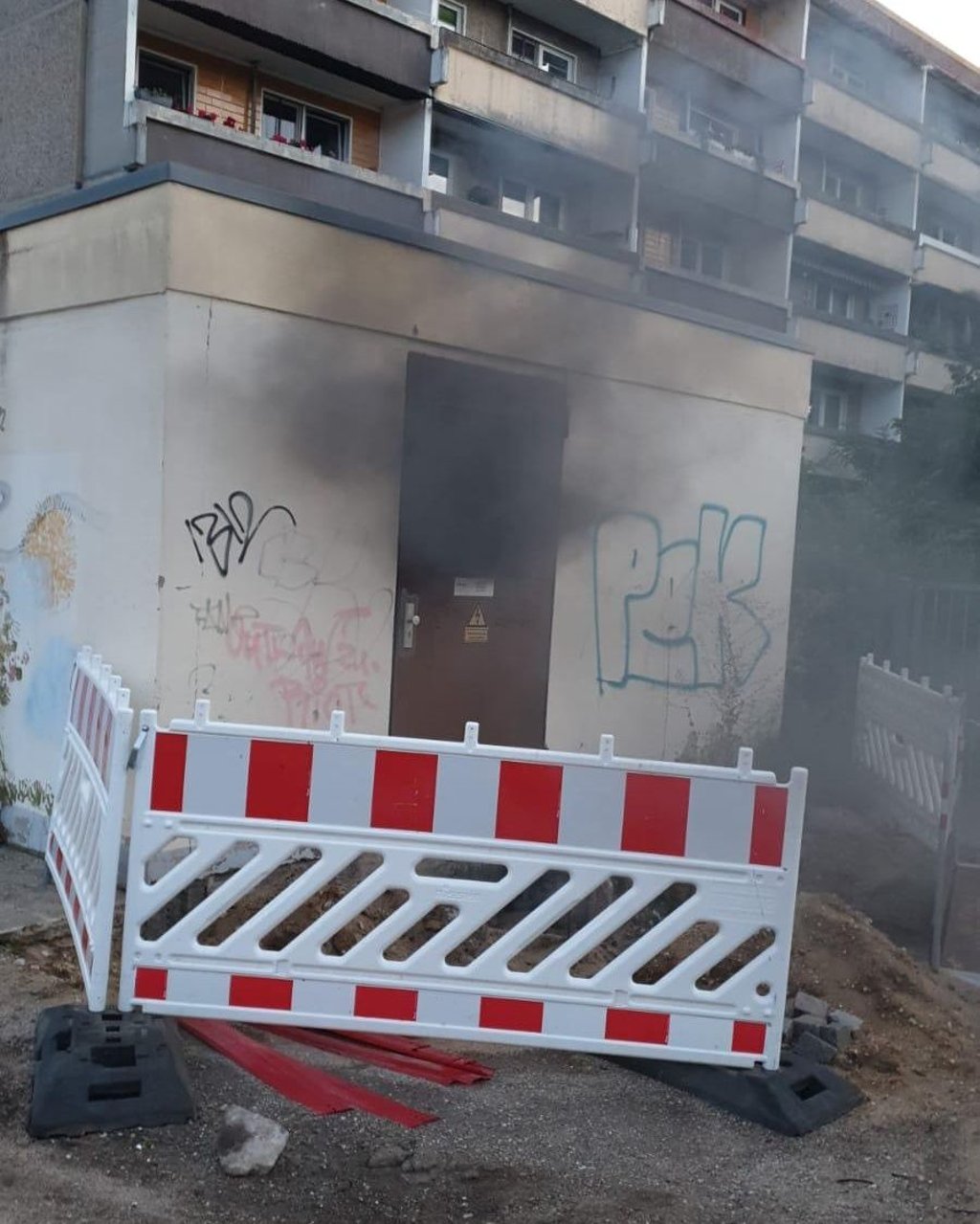 Am Plan in Bitterfeld hat es in einem Trafohaus gebrannt.