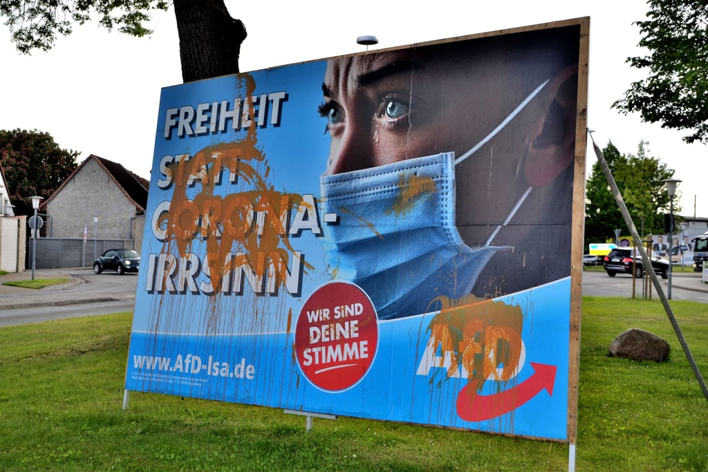 Beschmieren, zerstören oder entwenden der Wahlplakate war in Oschersleben und Wanzleben an der Tagesordnung.