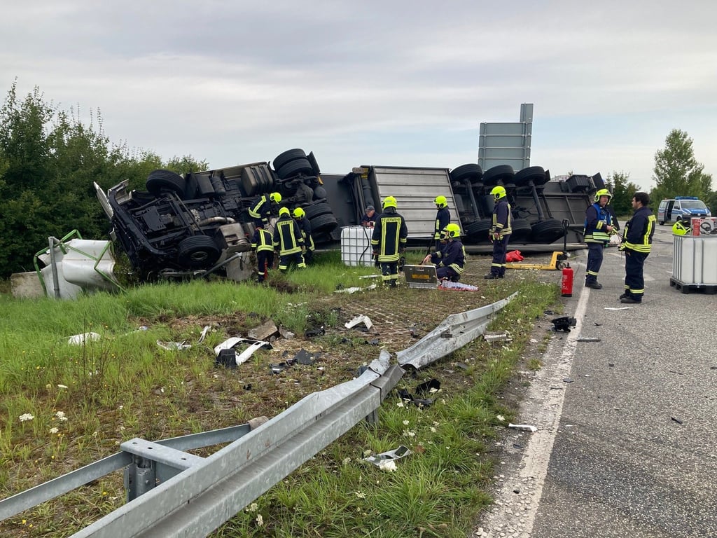 Blick auf die Unfallstelle bei Querfurt